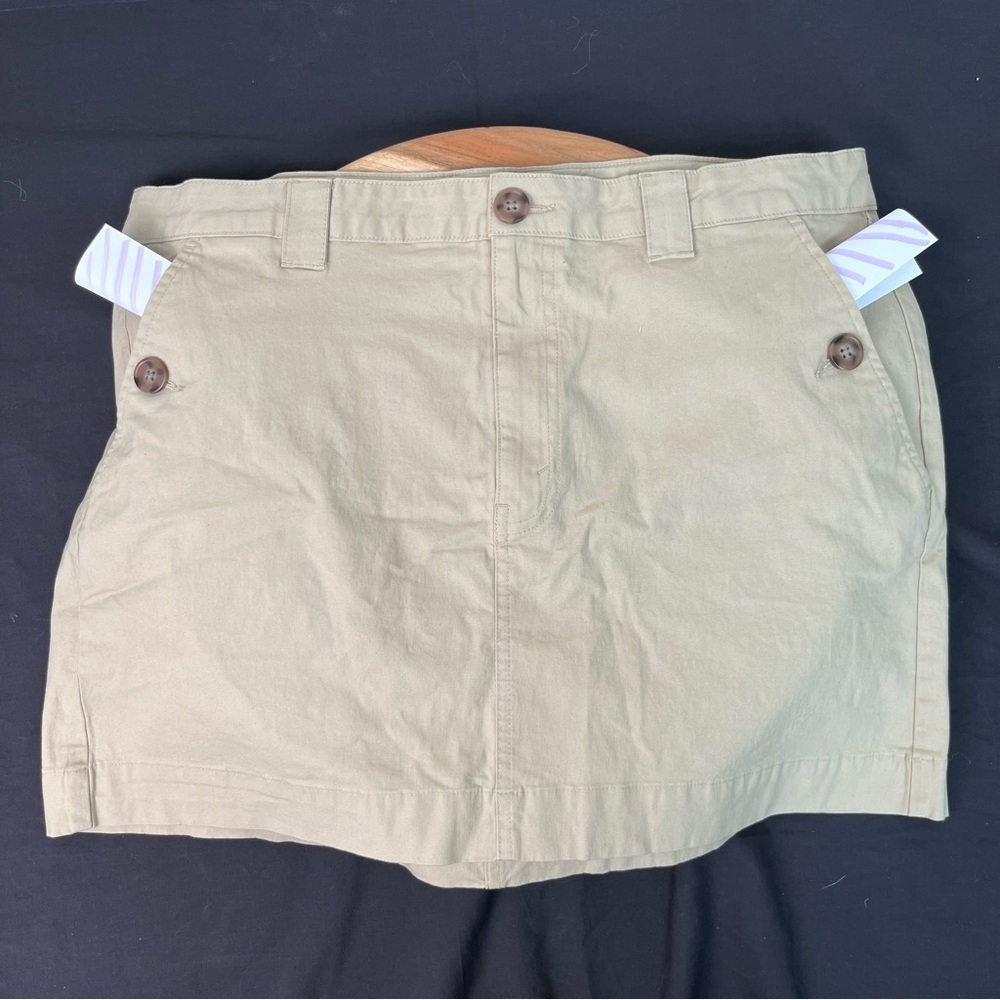 Beige High-Rise Chino Mini Skirt - Wild Fable
